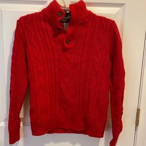 Gap kids Red cable knit sweater, XL